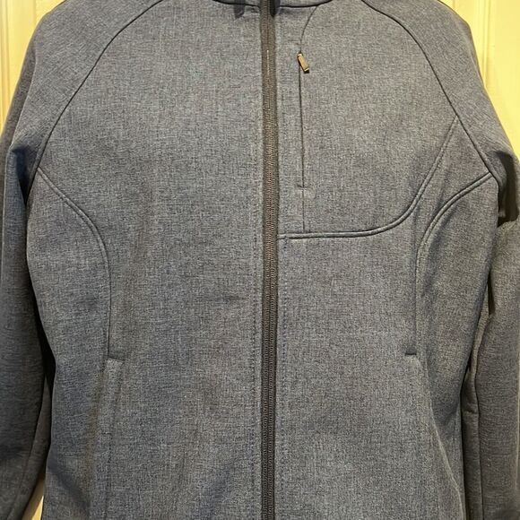 Kirkland Blue Water Repellent Soft Shell Zip Up Lined Jacket Size M - Picture 4 of 15